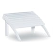 Hawthorne Collections Transitional Wood Outdoor Ottoman in White