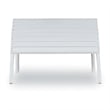 Hawthorne Collections Transitional Wood Outdoor Ottoman in White