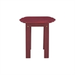 Hawthorne Collections Transitional Wood Outdoor Adirondack Side Table in Red