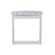 Hawthorne Collections Transitional Wood Outdoor Adirondack Side Table in White