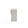 Hawthorne Collections Traditional Wood Kitchen Cart in White
