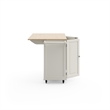 Hawthorne Collections Traditional Wood Kitchen Cart in White