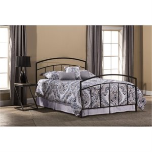 Hawthorne Collections Full Spindle Bed in Textured Black