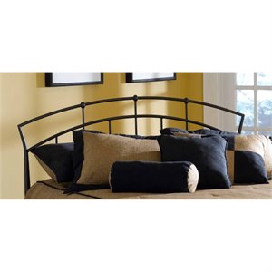 Hawthorne Collections Twin Metal Spindle Headboard in Antique Brown