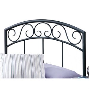 Hawthorne Collections Twin Spindle Headboard in Textured Black