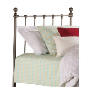 Hawthorne Collections Twin Metal Spindle Headboard in Black Steel
