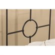Hawthorne Collections Twin Metal Duo Headboard in Black Sparkle