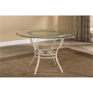 Hawthorne Collections Round Dining Table in Aged Ivory