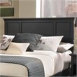 Hawthorne Collections Traditional Wood Full Queen Panel Headboard in Black
