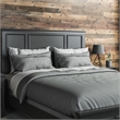 Hawthorne Collections Traditional Wood Queen Panel Bed in Black