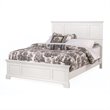 Hawthorne Collections Contemporary Wood Queen Panel Bed in White