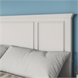 Hawthorne Collections Traditional Wood Queen Panel Headboard in Off White