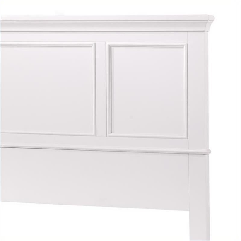 Hawthorne Collections Traditional Wood Queen Panel Headboard in Off White