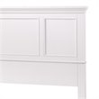 Hawthorne Collections Traditional Wood Queen Panel Headboard in Off White