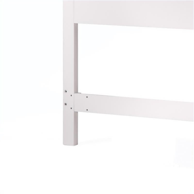 Hawthorne Collections Traditional Wood Queen Panel Headboard in Off White