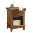 Hawthorne Collections 1 Drawer Nightstand in Cottage Oak