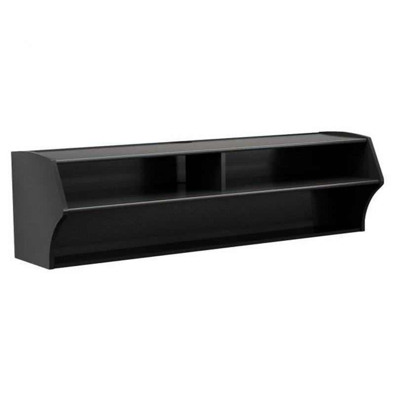 Hawthorne Collections 49 Floating Tv Stand In Black