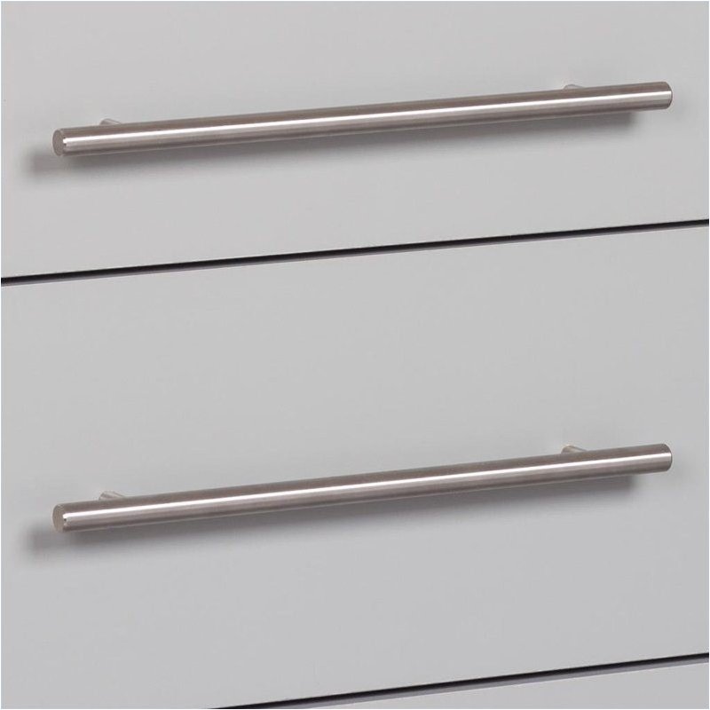 Hawthorne Collections 3 Drawer Storage Cabinet in Light Gray Laminate