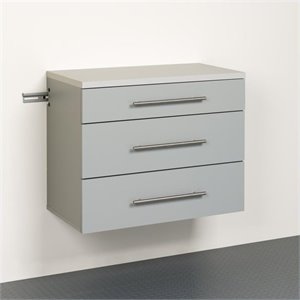 hawthorne collections 3 drawer storage cabinet in light gray laminate