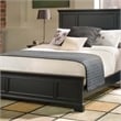 Hawthorne Collections Traditional Wood King Panel Bed in Black