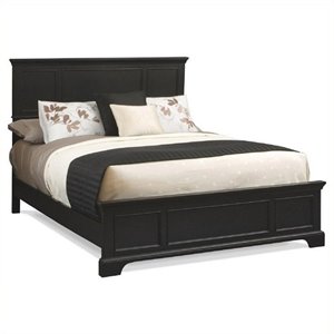 Hawthorne Collections Traditional Wood King Panel Bed in Black