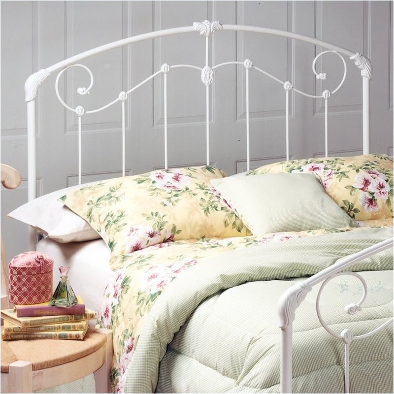 Hawthorne Collections Twin Metal Spindle Headboard In White Image Is Loading Hawthorne Collections Twin Metal Spindle Headboard In White