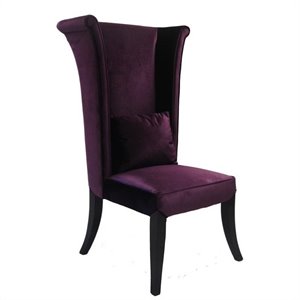 hawthorne collections parsons dining chair in purple