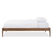 Hawthorne Collections Farmhouse Wood Queen Platform Bed in Walnut