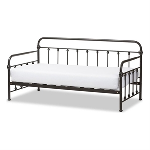 hawthorne collections metal daybed in antique bronze
