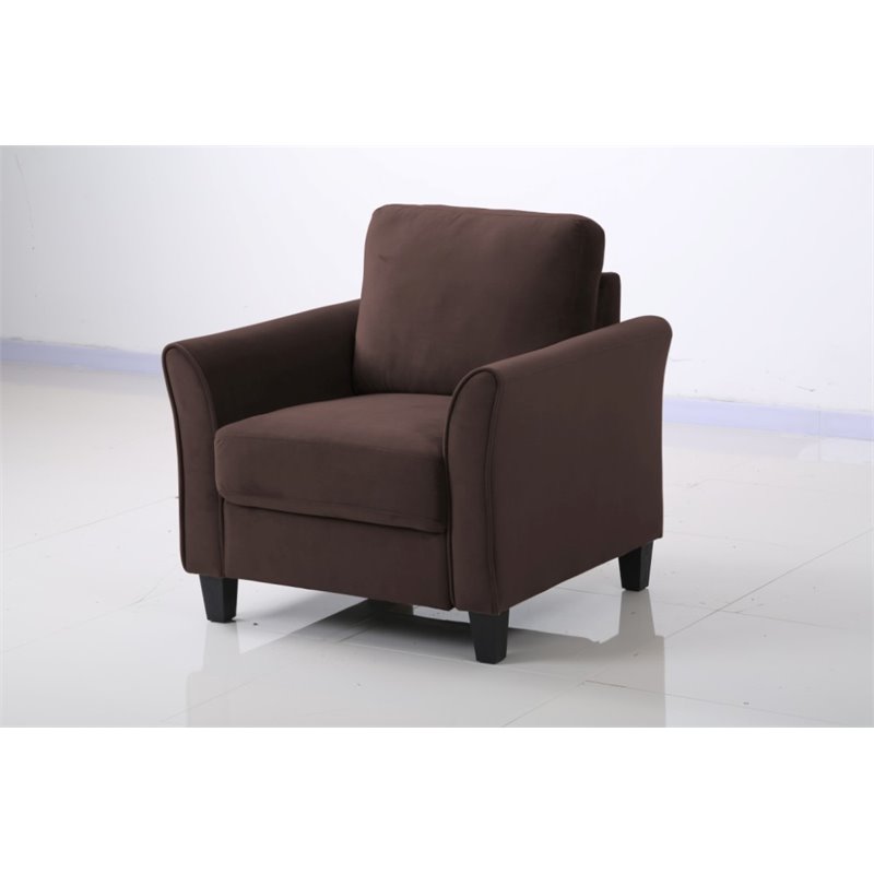 Hawthorne Collections Polyester Coffee Chair Rectangular Curved Arms 33.9
