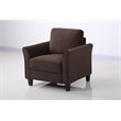 Hawthorne Collections Polyester Coffee Chair Rectangular Curved Arms 33.9