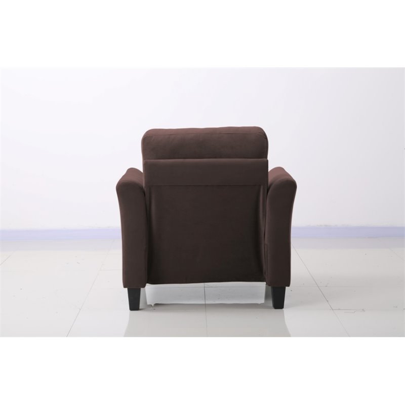 Hawthorne Collections Polyester Coffee Chair Rectangular Curved Arms 33.9