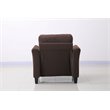 Hawthorne Collections Polyester Coffee Chair Rectangular Curved Arms 33.9