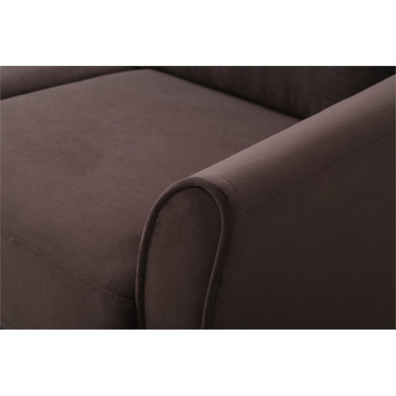 Hawthorne Collections Polyester Coffee Chair Rectangular Curved Arms 33.9