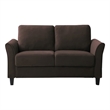 Hawthorne Collections Loveseat in Coffee