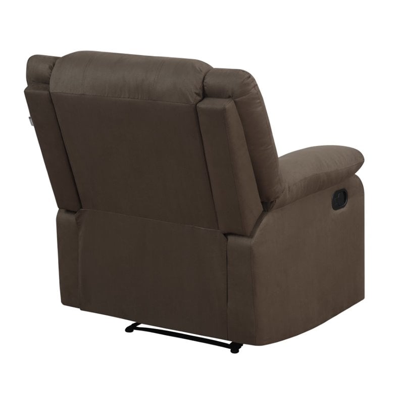 Hawthorne Collections Recliner in Chocolate