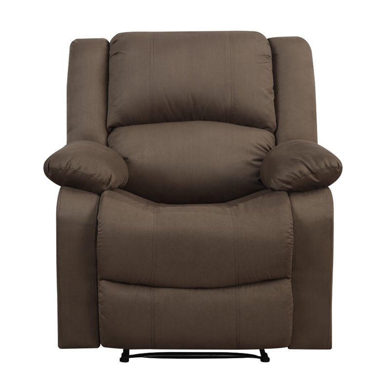 Hawthorne Collections Recliner in Chocolate