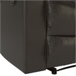 Hawthorne Collections Transitional Faux Leather Recliner in Java Espresso