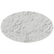 Hawthorne Collections Oval Faux Marble Top Dining Table in White