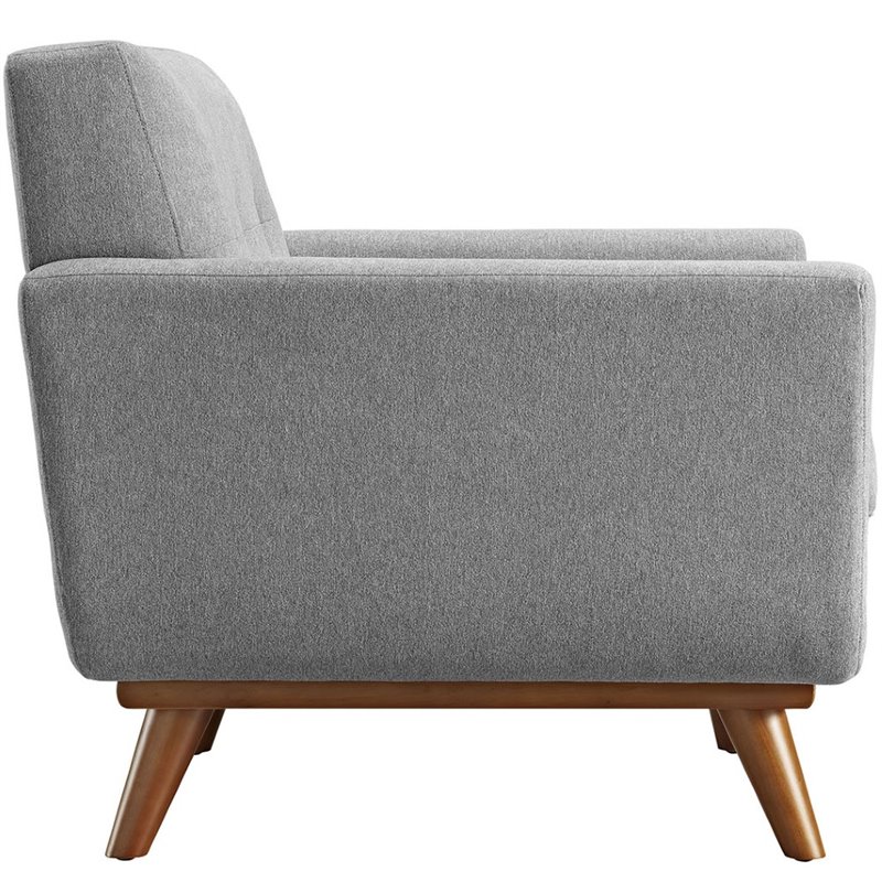 Hawthorne Collections Upholstered Accent Chair in Expectation Gray