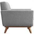 Hawthorne Collections Upholstered Accent Chair in Expectation Gray