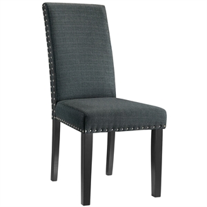 Hawthorne Collections Upholstered Gray Dining Chair Rectangular Assembled