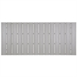 Hawthorne Collections Outdoor Dining Table in White and Light Gray