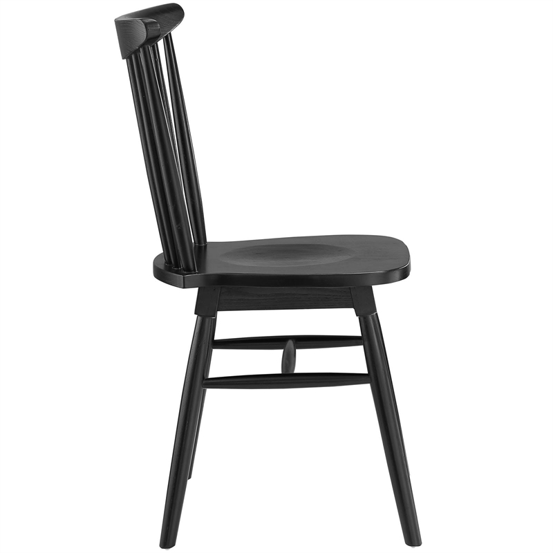 Hawthorne Collections Dining Side Chair in Black