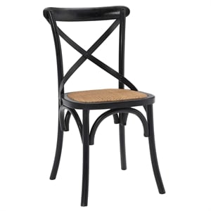 Hawthorne Collections Dining Side Chair in Black