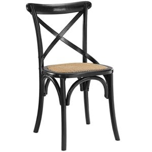 Hawthorne Collections Dining Side Chair in Black