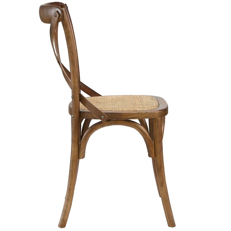 Hawthorne Collections Dining Side Chair in Walnut