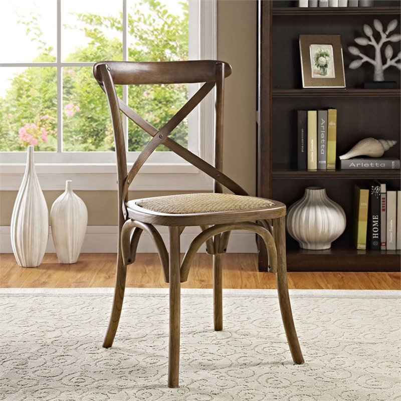 Hawthorne Collections Dining Side Chair in Walnut