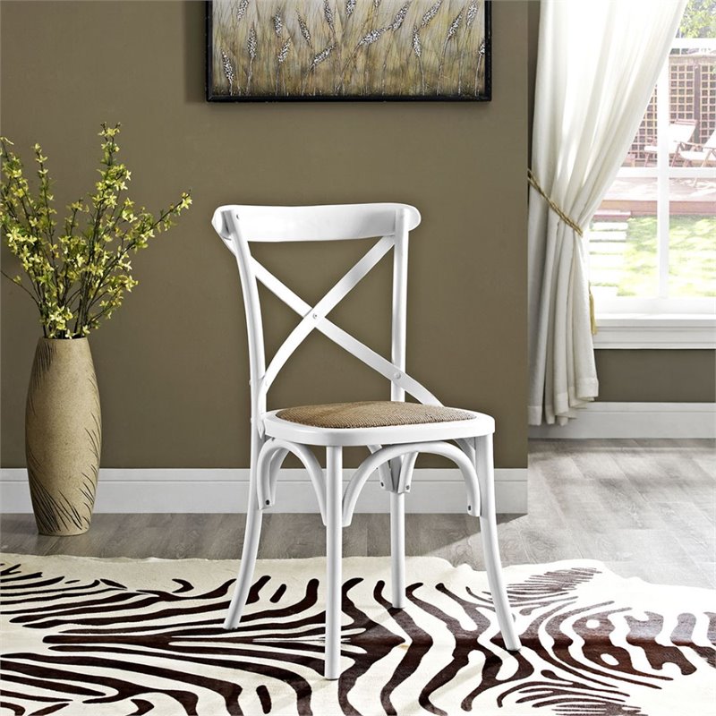 Hawthorne Collections Dining Side Chair in White
