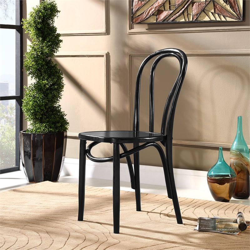 Hawthorne Collections Dining Side Chair in Black